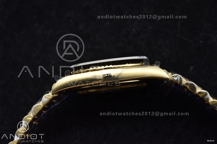DayDate Bracelet 904L Gain President Steel GMF 40 YG Diamond Gold Markers A3255 Dial Weight V2 On 0111